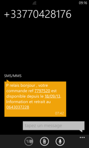 arnaque SMS