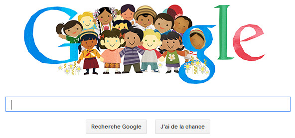 google doodle : journée internationale des droits de l'enfant