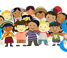 google doodle : journée internationale des droits de l'enfant